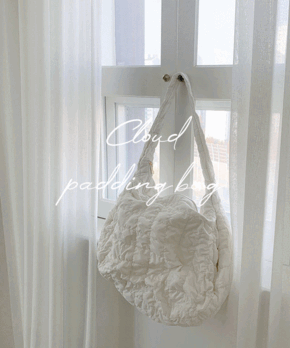 [제니가방,요즘유행⚠] 클라우드 패딩 퀄팅 퀼팅 보부상 누빔 쇼퍼 숄더 여행가방 크로스백